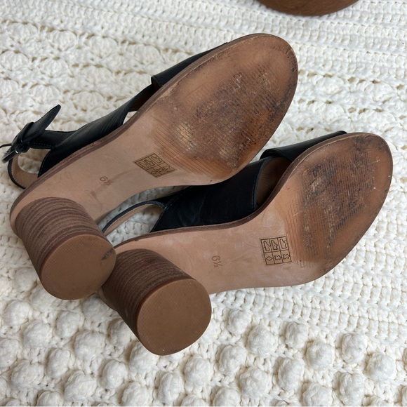 MADEWELL Women’s The Ruthie Crisscross Sandal Leather Black Round Block Heel 6.5 - Picture 7 of 13